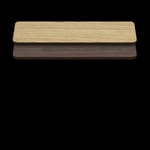Two-Sided Quick Ship Table Tops - Oak/Walnut Laminate - Brown T-Mold - 30" x 60" - both sides