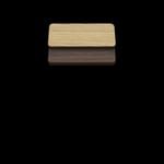 Two-Sided Quick Ship Table Tops - Oak/Walnut Laminate - Brown T-Mold - 30" x 30" - both sides