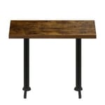30" x 60" Urban Vintage Autumn Quick Ship Table + (2) Black Bar Height 22" T Bases