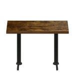 30″ x 60″ Urban Vintage Autumn Quick Ship Table + (2) Black Counter Height 22″ T Bases