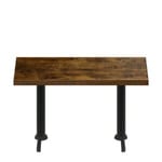 30" x 60" Urban Vintage Autumn Quick Ship Table + (2) Black Standard Height 22" T Bases