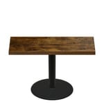 30" x 60" Urban Vintage Autumn Quick Ship Table + Black Standard Height 30" Disc Base