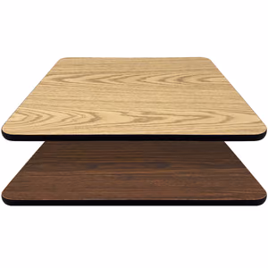 Two Sided Table Tops Oak Walnut non round 1