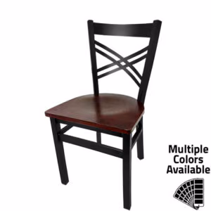 SL2130 Crossback Metal Frame Chair