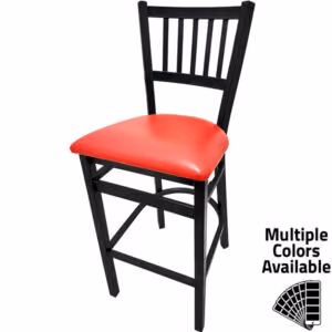 SL2090 1 Verticalback Metal Frame Barstool