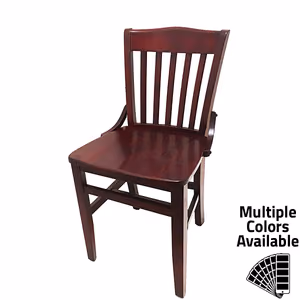 CW 554 Schoolhouse Solid Wood Frame Chair 1