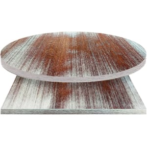 Whitewash Manufactured Table Tops – 1″ or 2″ thicknesses – Mahogany Stain
