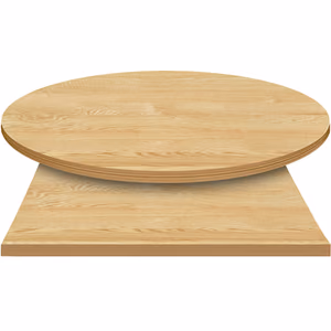 E*Wood (Oak) Manufactured Table Tops – 1″ or 2″ thicknesses – Clear Coat Finish