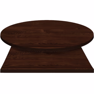 E*Wood (Oak) Manufactured Table Tops – 1″ or 2″ thicknesses – Dark Walnut Stain