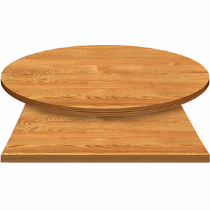 E*Wood (Oak) Manufactured Table Tops – 1″ or 2″ thicknesses – Red Fox Stain