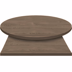 E*Wood (Oak) Manufactured Table Tops – 1″ or 2″ thicknesses – Charcoal Stain