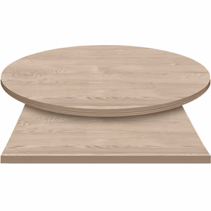 E*Wood (Oak) Manufactured Table Tops – 1″ or 2″ thicknesses – Graystone Stain