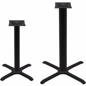 Black Stamped Steel Cross Bases