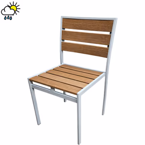 OD-CM-TK-B Outdoor Teak Chair with Brown Slats