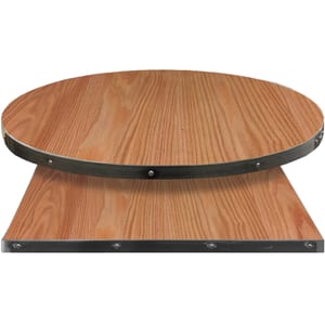 Fortress table tops wood veneer with autumn haze stain
