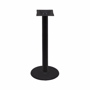 Table Base – 18″ Disc (Round) – Black Stamped Steel – Counter Height – 3″ Column
