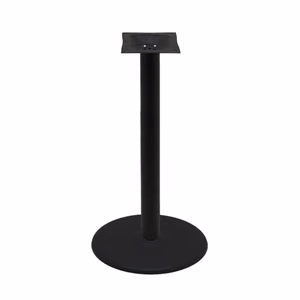 Table Base – 22″ Disc (Round) – Black Stamped Steel – Counter Height – 3″ Column