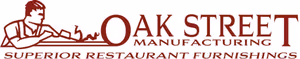 Wide logo for Oak Street Manufacturing - a restaurant furniture manufacturer and distributor