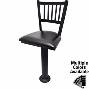 SL6090 Verticalback Bar Height Bolt Down Pedestal Stool
