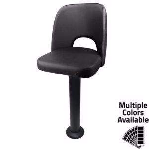 SL6133CUT Bucket Bar Height Bolt Down Pedestal Stool – Cutout Back