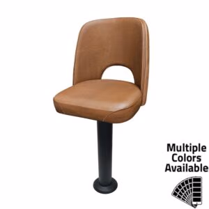 SL7133CUT Bucket Counter Height Bolt Down Pedestal Stool – Cutout Back