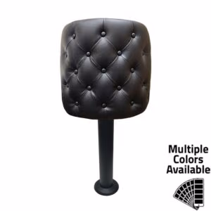 SL7133TUF Bucket Counter Height Bolt Down Pedestal Stool – Tufted Back