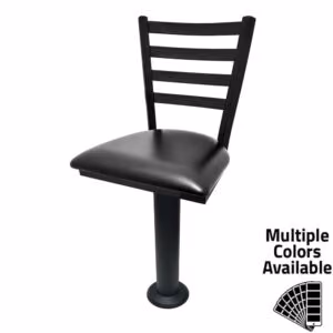 SL7301 Ladderback Counter Height Bolt Down Pedestal Stool