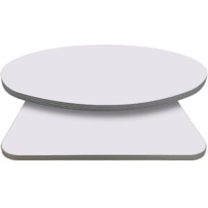 Retro T-Mold Manufactured Table Tops – Pinnacle Frosty White Laminate