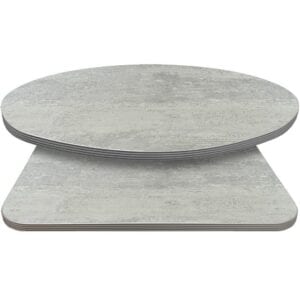 Retro T-Mold Manufactured Table Tops – Pinnacle Snow Painted Metal Laminate