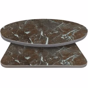 Retro T-Mold Manufactured Table Tops – Pinnacle Mocha Marble Laminate