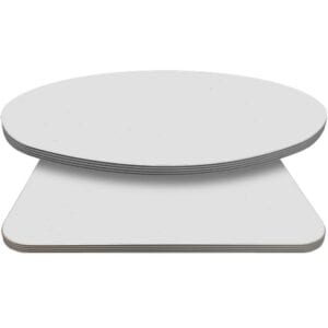 Retro T-Mold Manufactured Table Tops – Pinnacle Cold White Laminate