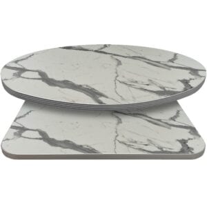 Retro T-Mold Manufactured Table Tops – Pinnacle Vento Marble Laminate