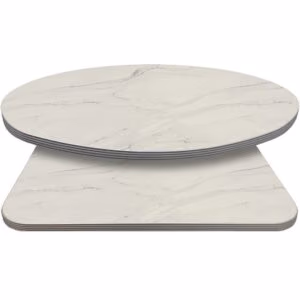 Retro T-Mold Manufactured Table Tops – Pinnacle Modern Marble (gloss) Laminate