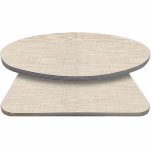 Retro T-Mold Manufactured Table Tops – Pinnacle Ivory Linen Laminate