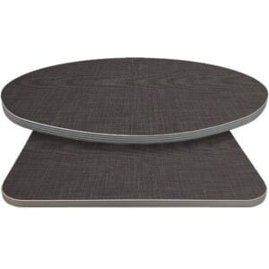 Retro T-Mold Manufactured Table Tops – Pinnacle Graphite Linen Laminate