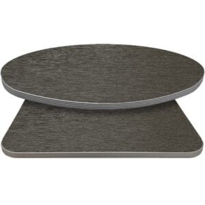 Retro T-Mold Manufactured Table Tops – Pinnacle Charcoal Tweed Laminate
