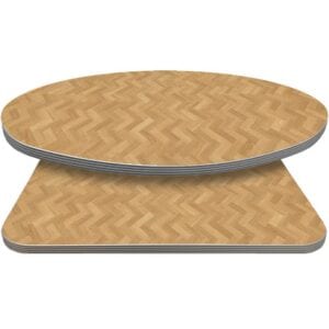 Retro T-Mold Manufactured Table Tops – Pinnacle Green Mountain Maple Laminate