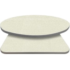 Retro T-Mold Manufactured Table Tops – Pinnacle White Galaxy Laminate