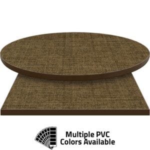 PVC Edge Manufactured Table Tops – 1.25″ thickness – Pinnacle Java Twist Laminate