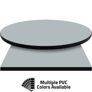 PVC Edge Manufactured Table Tops – 1.25″ thickness – Pinnacle Steel Gray Laminate