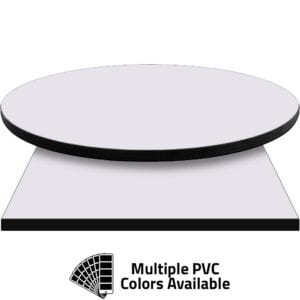 PVC Edge Manufactured Table Tops – 1.25″ thickness – Pinnacle Frost Pearl Laminate