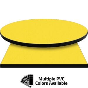 PVC Edge Manufactured Table Tops – 1.25″ thickness – Pinnacle Banana Yellow Laminate