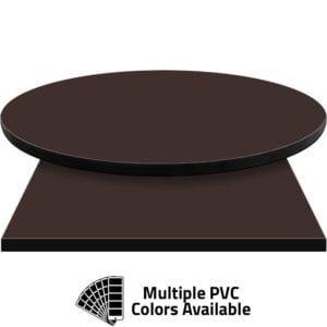 PVC Edge Manufactured Table Tops – 1.25″ thickness – Pinnacle Coffee Laminate