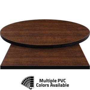 PVC Edge Manufactured Table Tops – 1.25″ thickness – Pinnacle Blush Rosewood Laminate