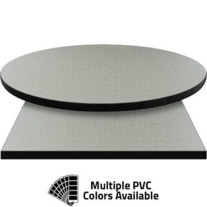 PVC Edge Manufactured Table Tops – 1.25″ thickness – Pinnacle Ivory Boomerang Laminate