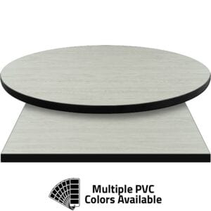 PVC Edge Manufactured Table Tops – 1.25″ thickness – Pinnacle Glassy Alderwood Laminate