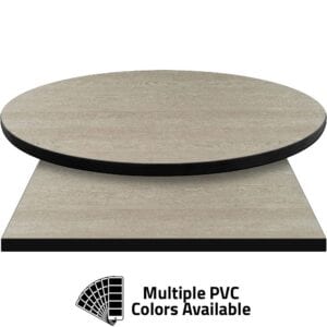 PVC Edge Manufactured Table Tops – 1.25″ thickness – Pinnacle Brawny Pearwood Laminate