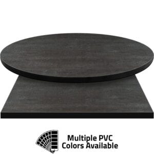 PVC Edge Manufactured Table Tops – 1.25″ thickness – Pinnacle Concrete Oak Laminate