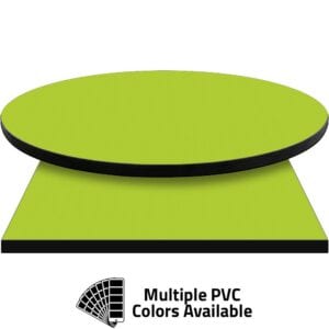 PVC Edge Manufactured Table Tops – 1.25″ thickness – Pinnacle Lime Green Laminate