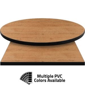 PVC Edge Manufactured Table Tops – 1.25″ thickness – Pinnacle Sawtooth Pine Laminate
